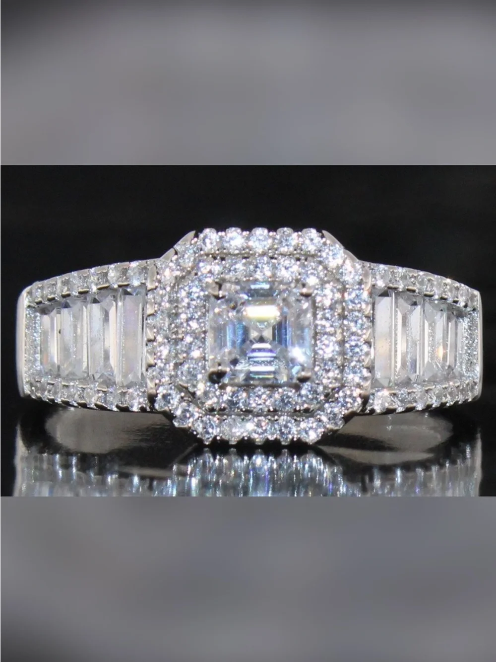 New size 10 women’s 2.50 ct sapphire tone